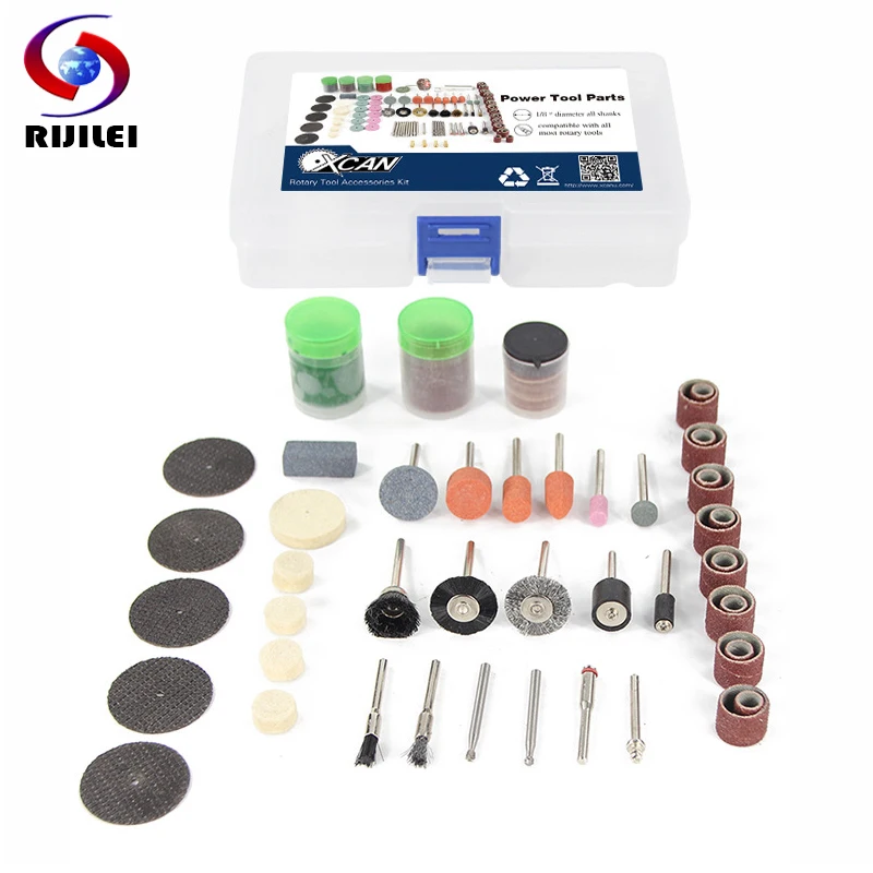 

RIJILEI Brand 105PCS BIT SET SUIT MINI DRILL ROTARY TOOL & FIT DREMEL Grinding,Carving,Polishing Tool Sets,Grinder Head