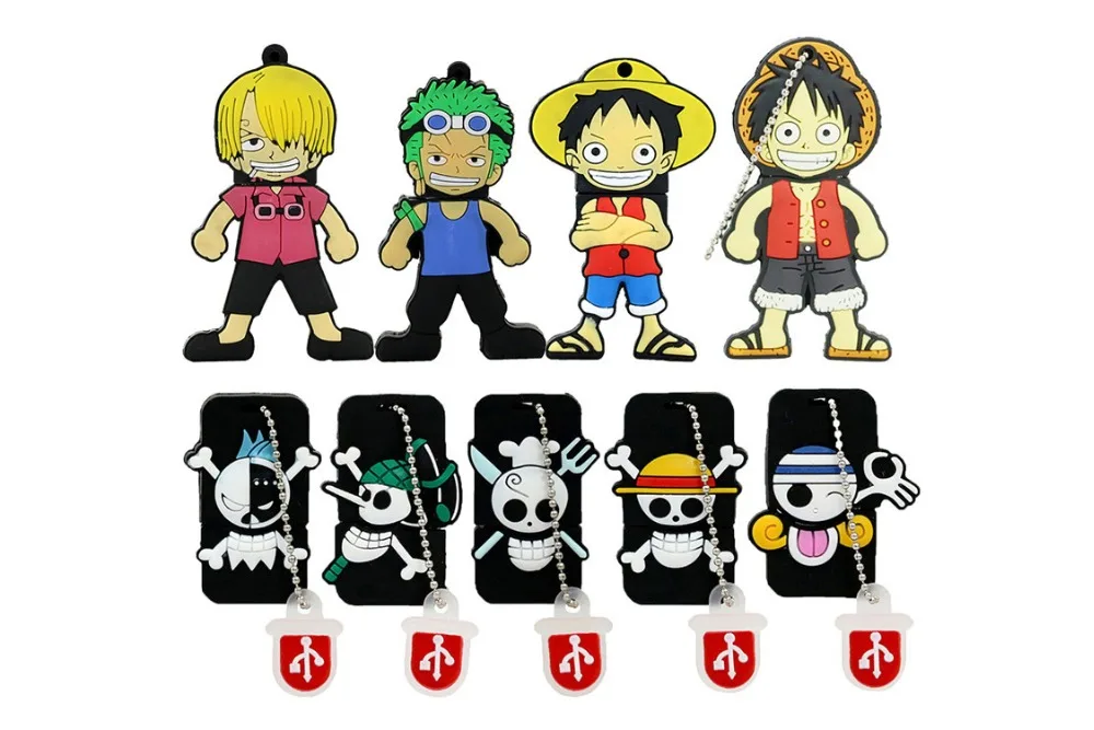 JASTER one piece 64 Гб USB флеш-накопитель 4 ГБ USB 2,0 Мультфильм Луффи U диск 16 Гб флэш-накопитель 32 Гб Флешка 8 Гб 128 ГБ USB карта памяти