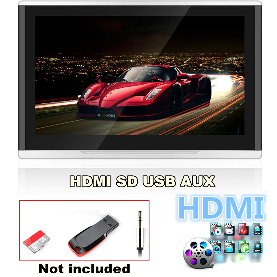 11," HD Android7.1 Восьмиядерный 1,5 ГГц wifi FM подголовник Автомобильный внедорожник заднего сиденья мониторы 1920*1080 1 шт