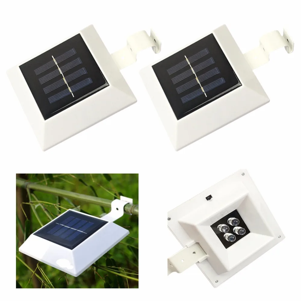 12 pcsWaterproof 2 Вт солнечного сада яркий 4Led Газон Свет человеческого тела Сенсор лампы