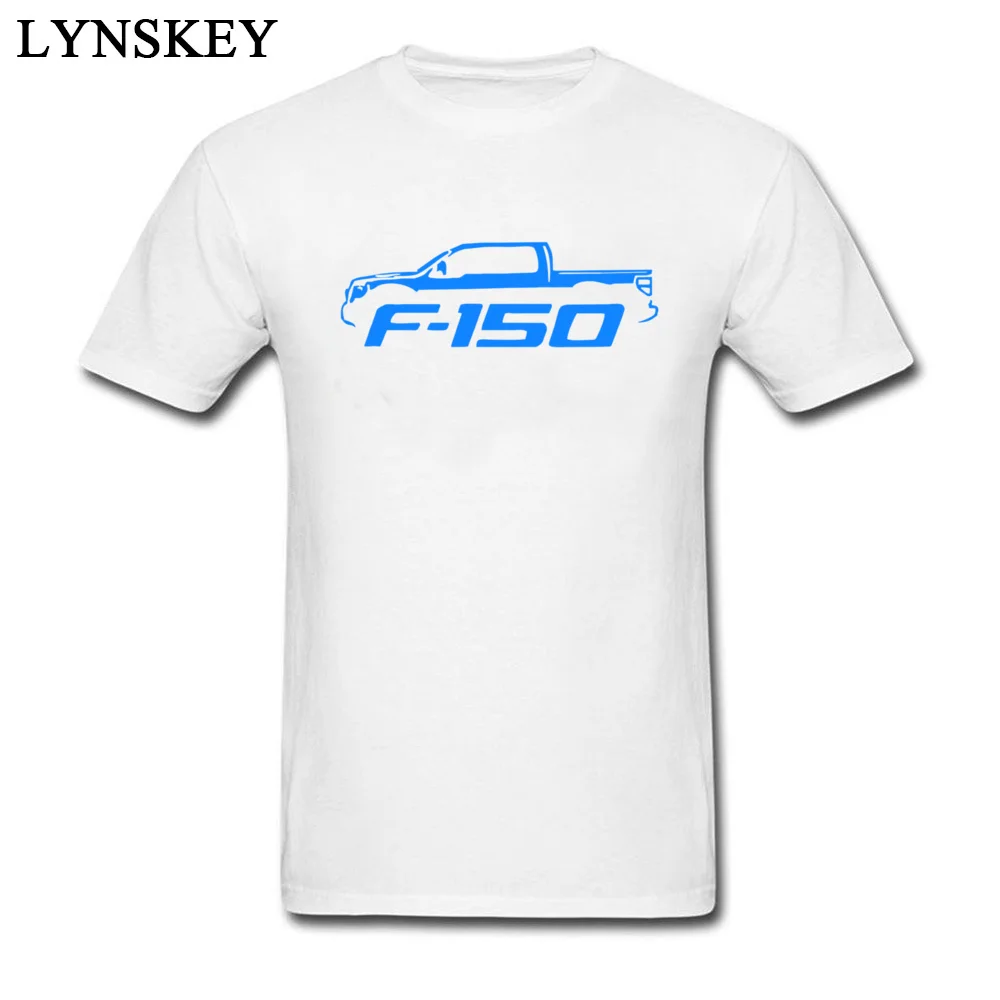 Повседневная одежда 2009-14 Ford F150 пикап Синий Классический Цвет Футболка Мужская Простой дизайн топы Короткий рукав