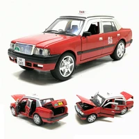 132 toyota crown hongkong taxi diecast car model taxi toys with sound lighting pull back for kids gifts toys