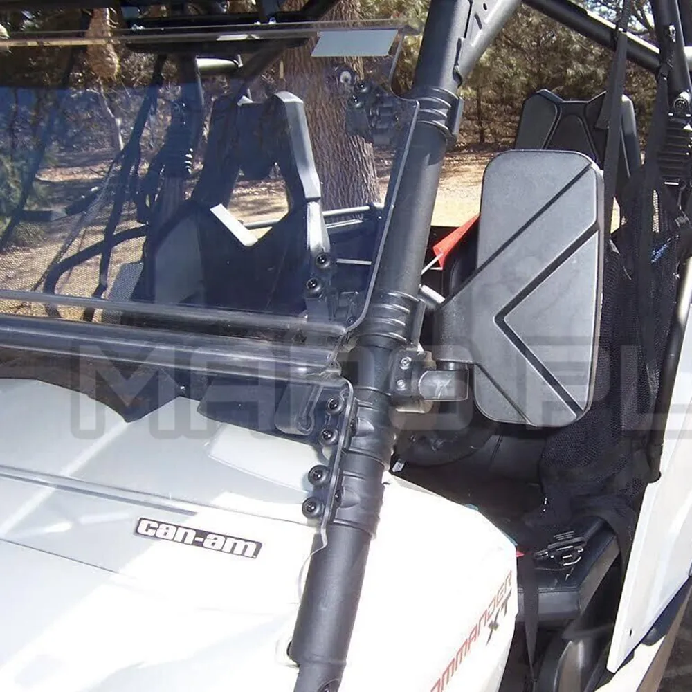 UTV боковые зеркала заднего вида 1 пара 1,7" 2" зажим для Polaris RZR XP1000 RZR900 для John Deere гаторы для Can Am Commander