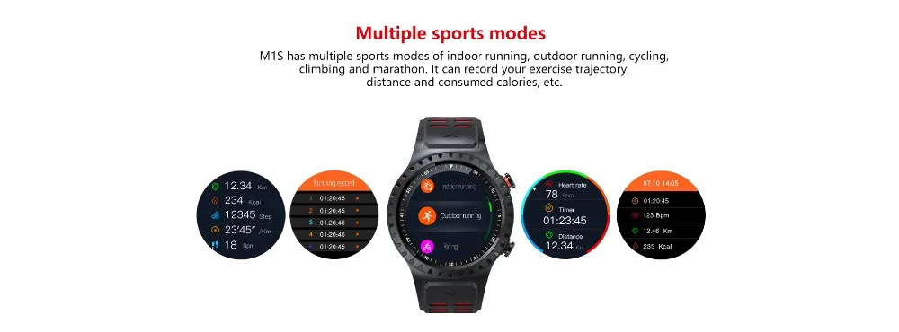 Горячие gps M1 Смарт-часы вызов мульти-спортивный режим компас высота Dail вызов SIM карта Спорт цветной экран для мужчин Bluetooth SmartWatch