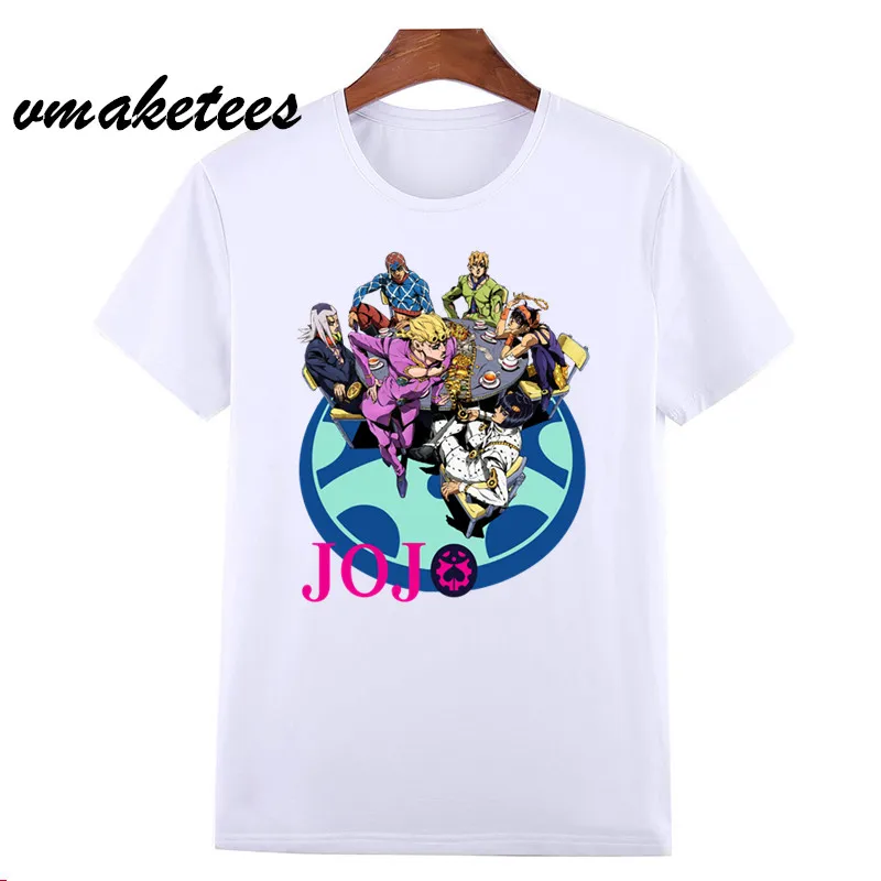 HCP4588E Новое поступление JoJo Необычные Приключения футболка для мужчин женщин принт модная футболка короткий рукав Уличная Повседневная летняя HCP4588 - Цвет: HCP4588E