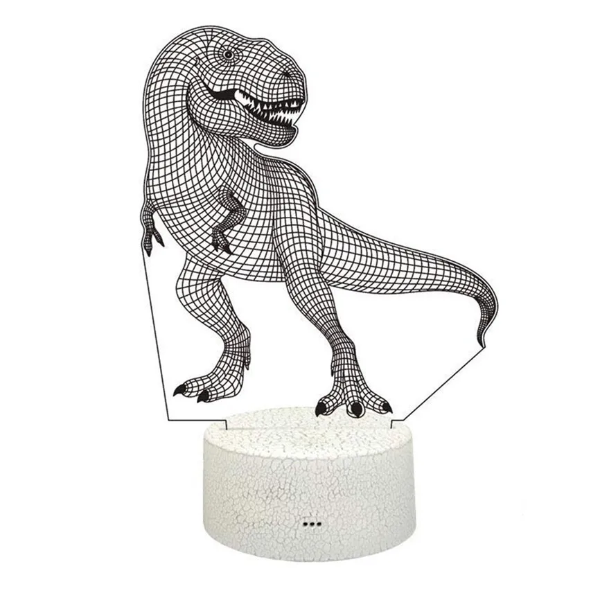 3D светодиодный подсвечивающая лампа USB Оптическая иллюзия стол Изменение ночник с пультом дистанционного управления с сенсорным выключателем лампа подарки D#3