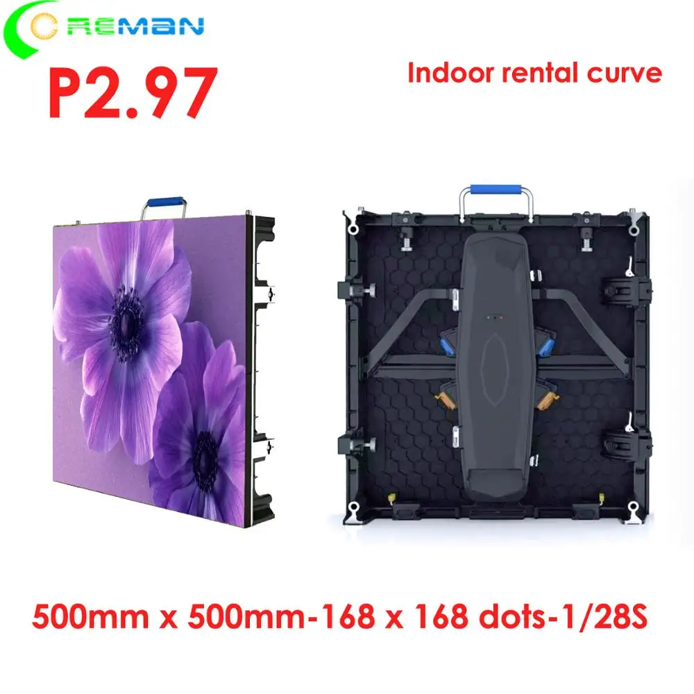 Linsn Novastar control pantalla led interior p2.97 низкая цена HD Крытый светодиодный рекламный экран