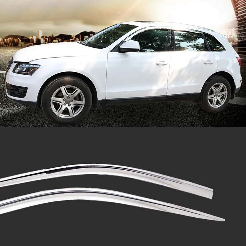 

1 комплект, новый хромированный козырек от солнца и дождя для Audi Q5