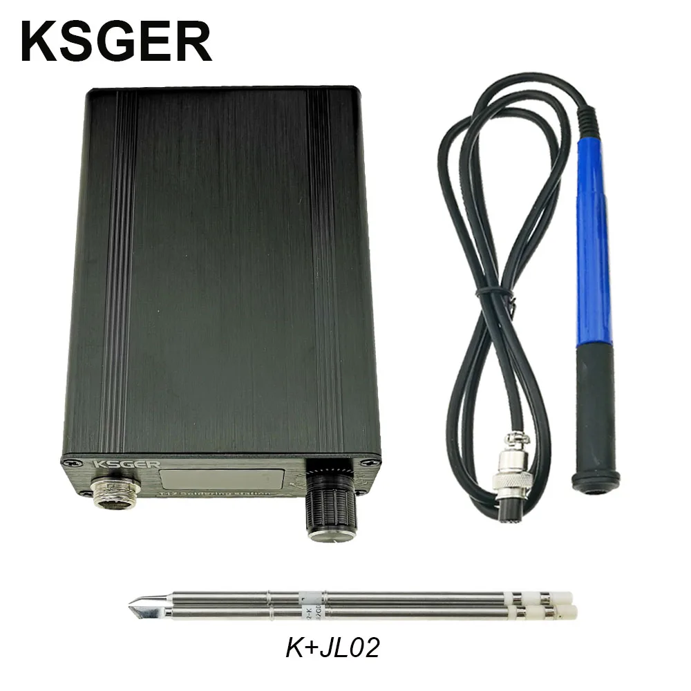 SET 2 KSGER T12 русская паяльная станция STM32 OLED T12 паяльник советы FX9501 ручка сварочные инструменты Алюминиевый сплав чехол DIY наборы - Цвет: SET 2