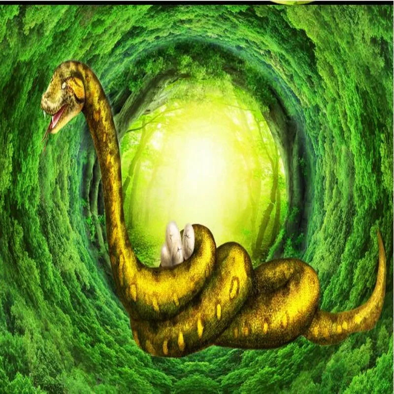 Wellyu пользовательские большие фрески модные девственные леса питон бар КТВ