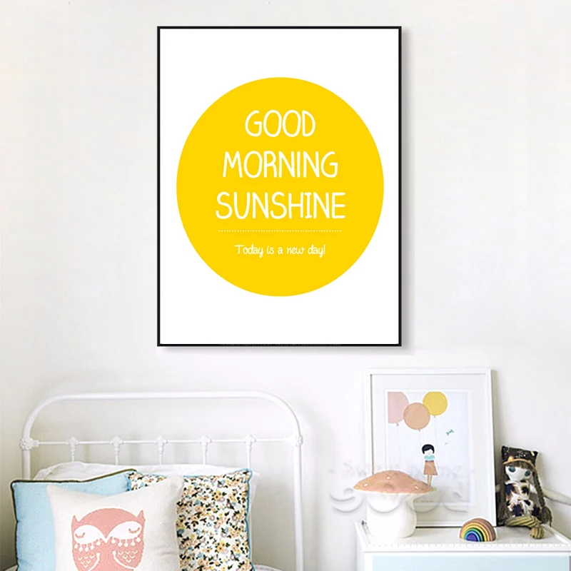 Artdom нет в рамке скандинавские хорошие ночные плакаты принты настенная живопись