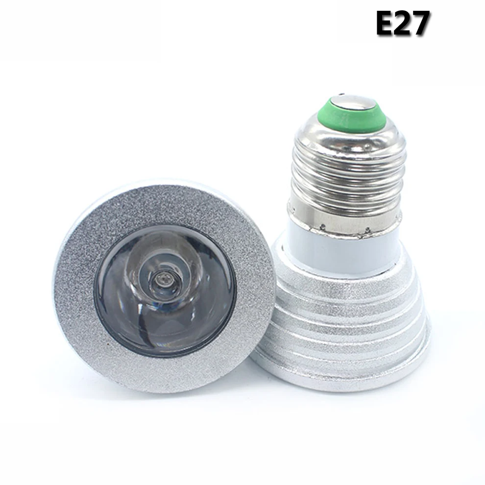 Lowest price 5W LED E27 E14 GU10 RGB Bulb 16Color Spotlight with IR Remote Controller Lamp for Home Party Decoration | Освещение
