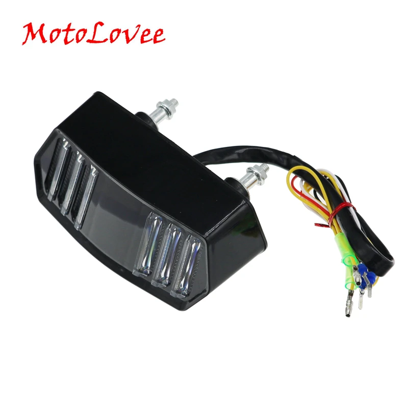 

MotoLovee Motorcycle LED Tail Light Running Stop Brake Rear Warning Turn Signal Indicator Lamp for Honda MSX125 CBR650F CTX700