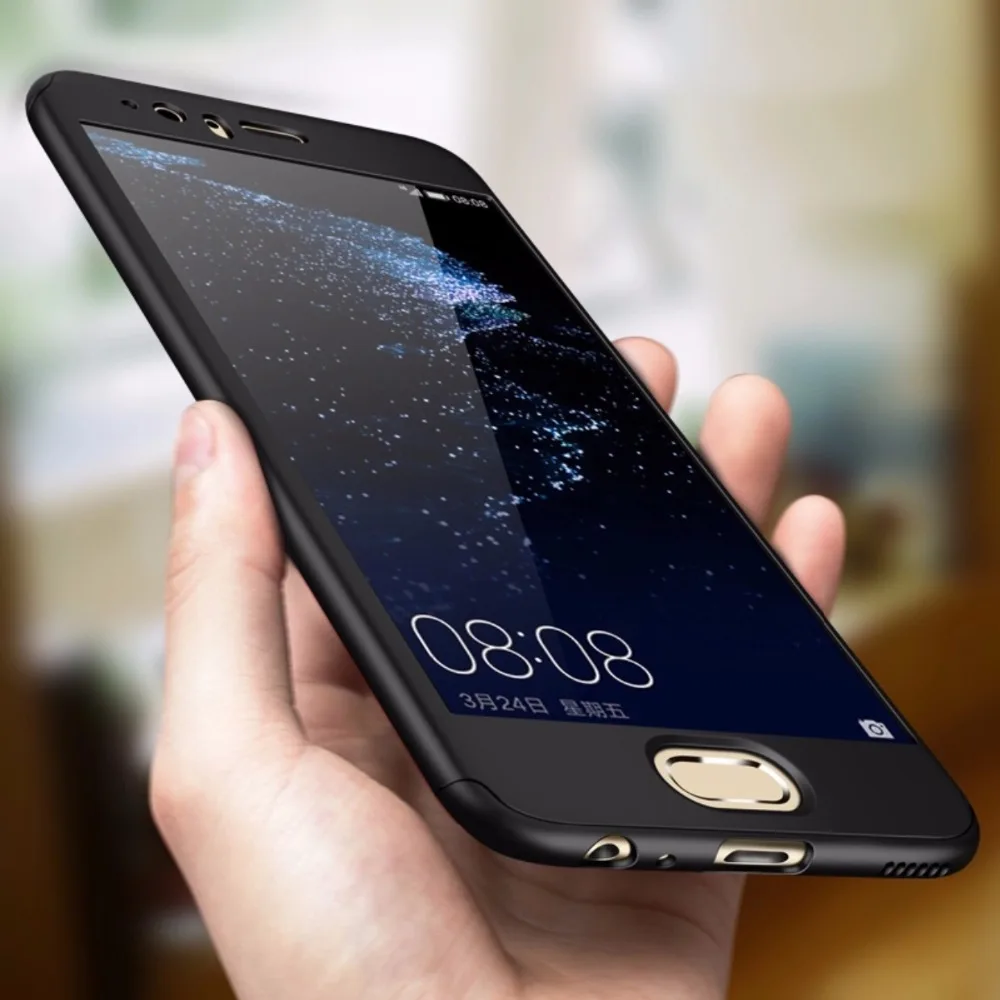 For Huawei P10 case Cover Case 360 Degree Full Protection Ultra thin Back front glass cover huawei Hot |