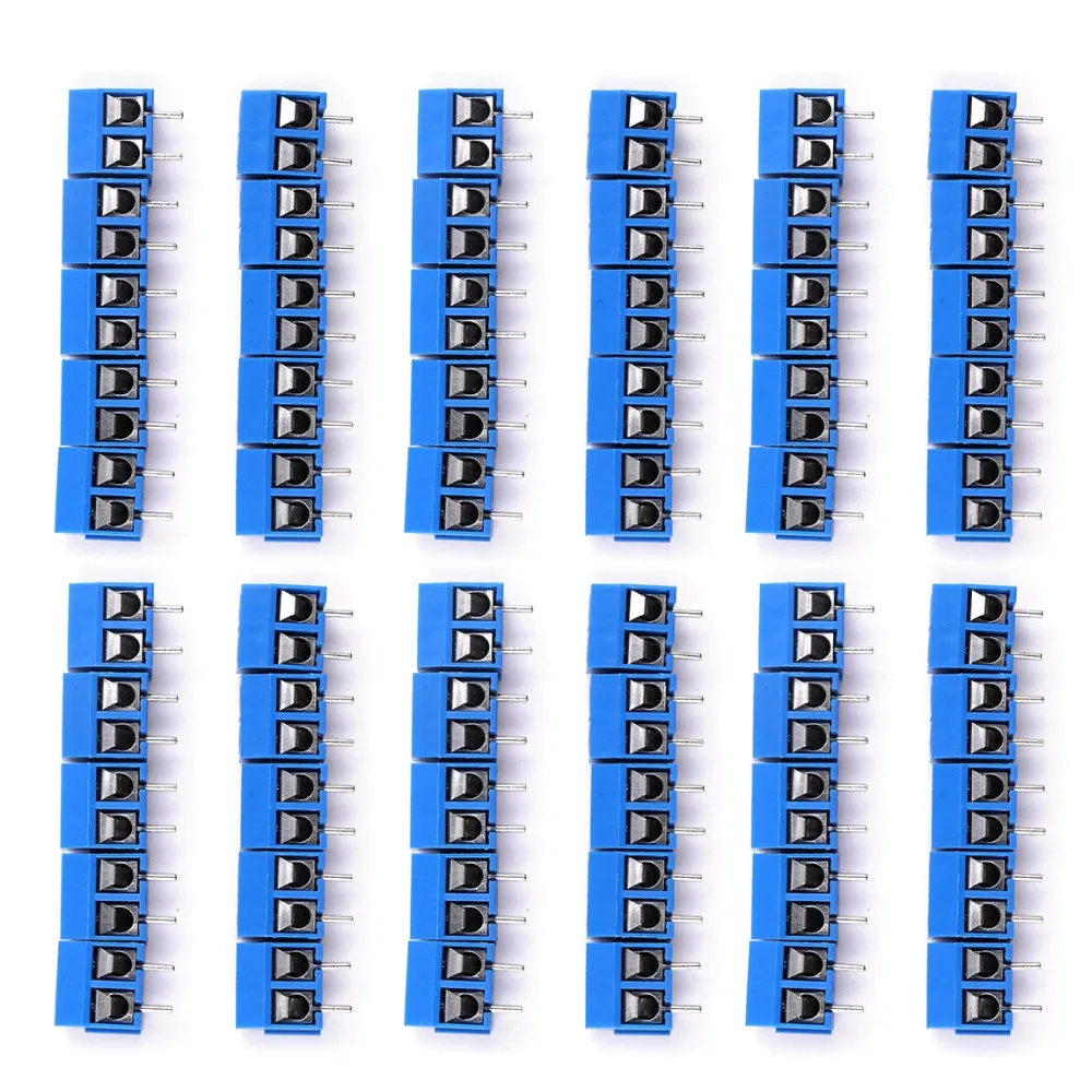 20 шт 5 08 мм 2 Pin Луженая латунный переключатель 300V 16A разъем Винтовые клеммы для