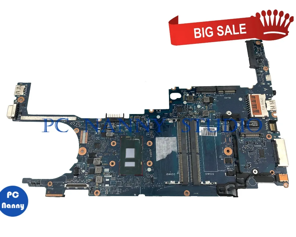 PCNANNY для HP Elitebook 820 G3 материнская плата ноутбука 6050A2725001 MB A01 I7 6600U SR2F1
