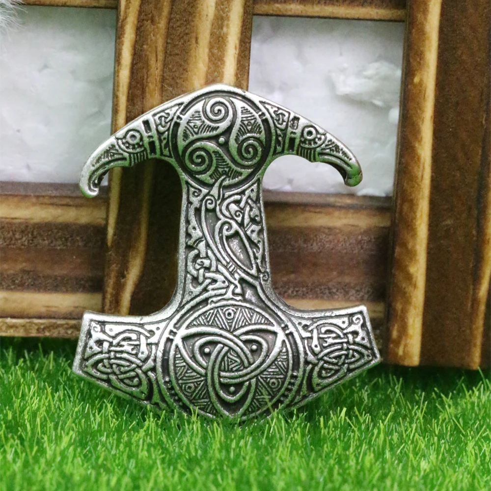 Ожерелье молот LANGHONG Скандинавское ожерелье с подвеской Thor's Hammer|pendant necklace|thor