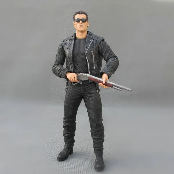 Huong Movie Figure 18 CM The Terminator 2 Arnold Action T-800 Pescadero Escape PVC Model Toy Collectibles | Игрушки и хобби