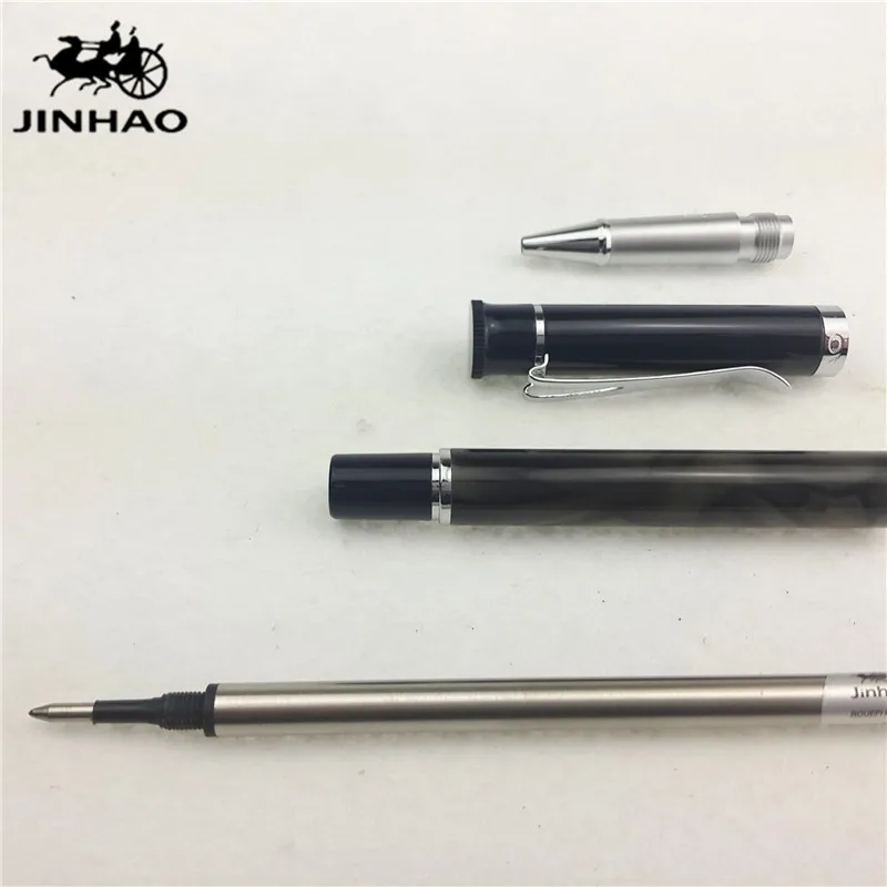 1 шт./лот JINHAO Y3 Ручка роллер серая ручка серебряный зажим Kawaii Caneta Материал Эсколар