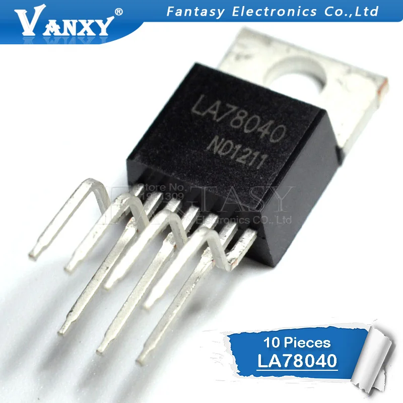 10 шт. LA78040 TO-220 78040 TO220 UTC78040 D78040 LA78040B LA78040N TO220-7 | Электронные компоненты и