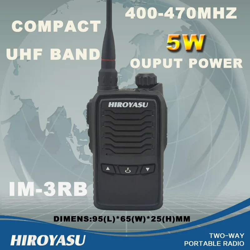 

Компактная портативная двухсторонняя рация HIROYASU UHF 400-470 МГц/Портативная рация/трансивер
