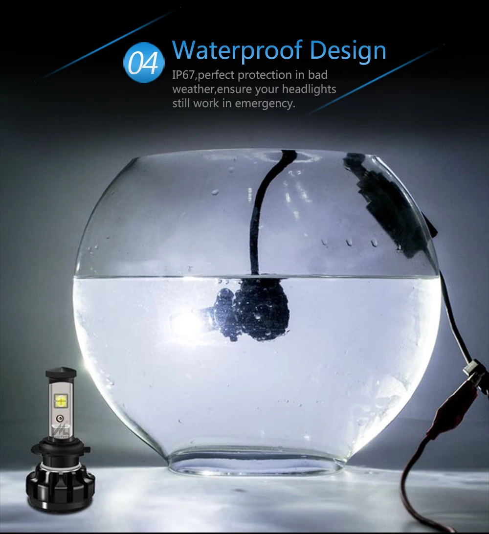 Xenplus H4 Светодиодные Автомобильные фары H7 H11 H8 H9 HB3 HB4 9005 9006 H1 H3 Cree XHP50 чип 6000LM 60 Вт Супер яркие противотуманные лампы для авто
