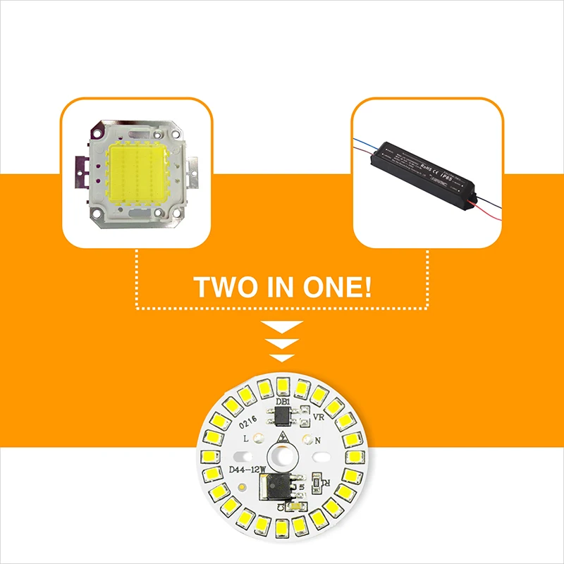 5 шт. Светодиодная лампа 220 В SMD2835 светодиодная 3 Вт 7 9 12 15 умная IC высокой мощности
