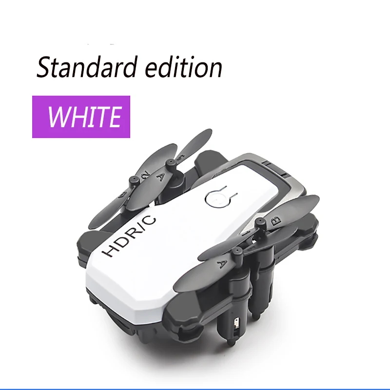 no camera-white Мини-Дрон с/без HD камерой Режим высокой фиксации RC Квадрокоптер RTF WiFi FPV складной Радиоуправляемый Дрон Голосовое управление игрушка для детей - Цвет: no camera-white