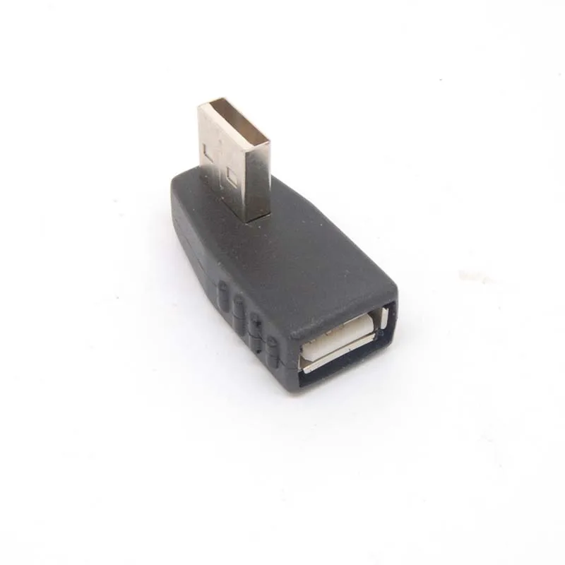 10 шт. USB 2 0 A Штекерный к женскому Удлинительный кабель 90 левый угол адаптер вилка