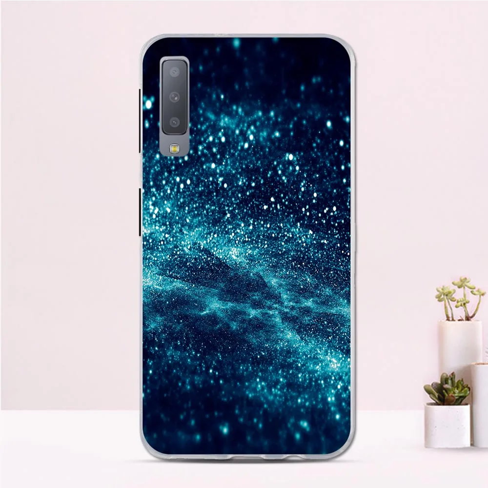 Мягкий чехол из ТПУ для Samsung Galaxy A7 2018 с мультяшным рисунком A750 силиконовый a7 A750F |