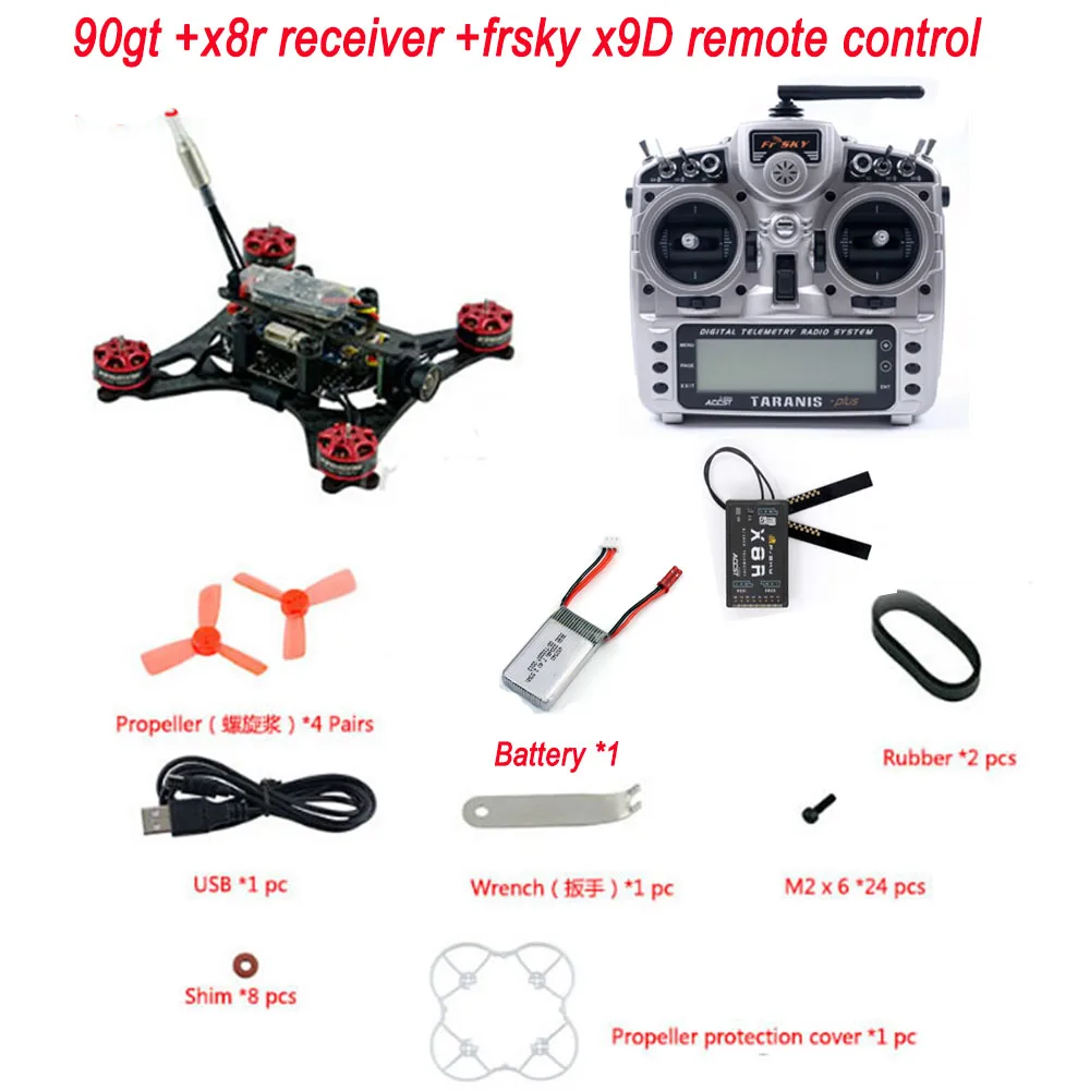 Kingkong 90GT 90 мм Бесщеточный Мини FPV гоночный Дрон с микро F3 управление полетом 16CH 800TVL