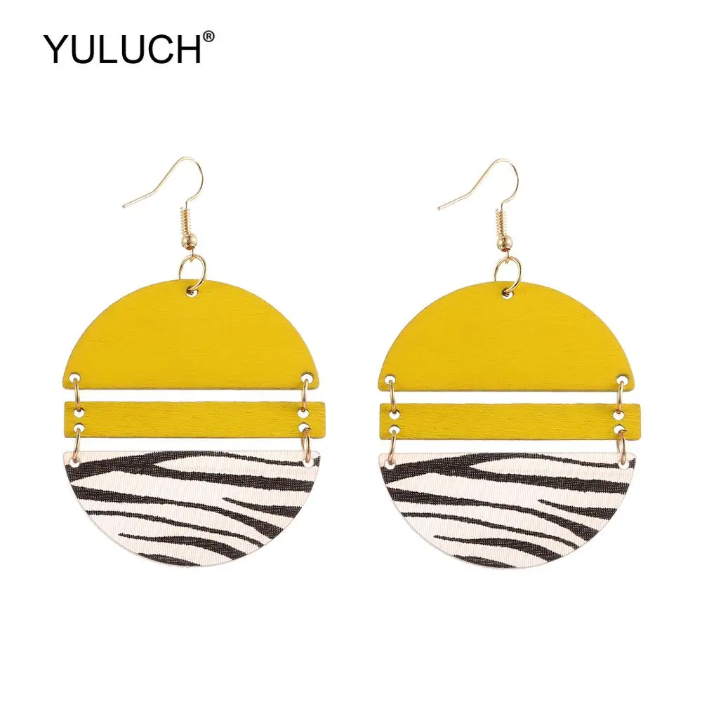 YULUCH 2019 этнические африканские индийские Бохо зебры акриловые и деревянные