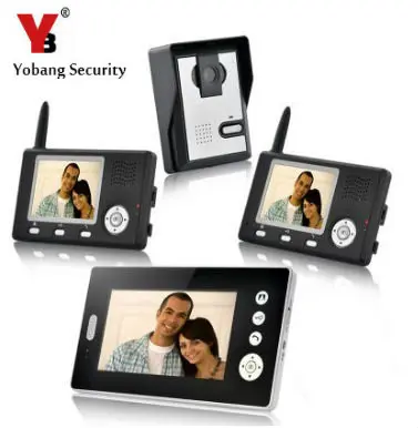 Yobangsecurity Беспроводной видео-телефон двери Дверные звонки домофон видео Системы с
