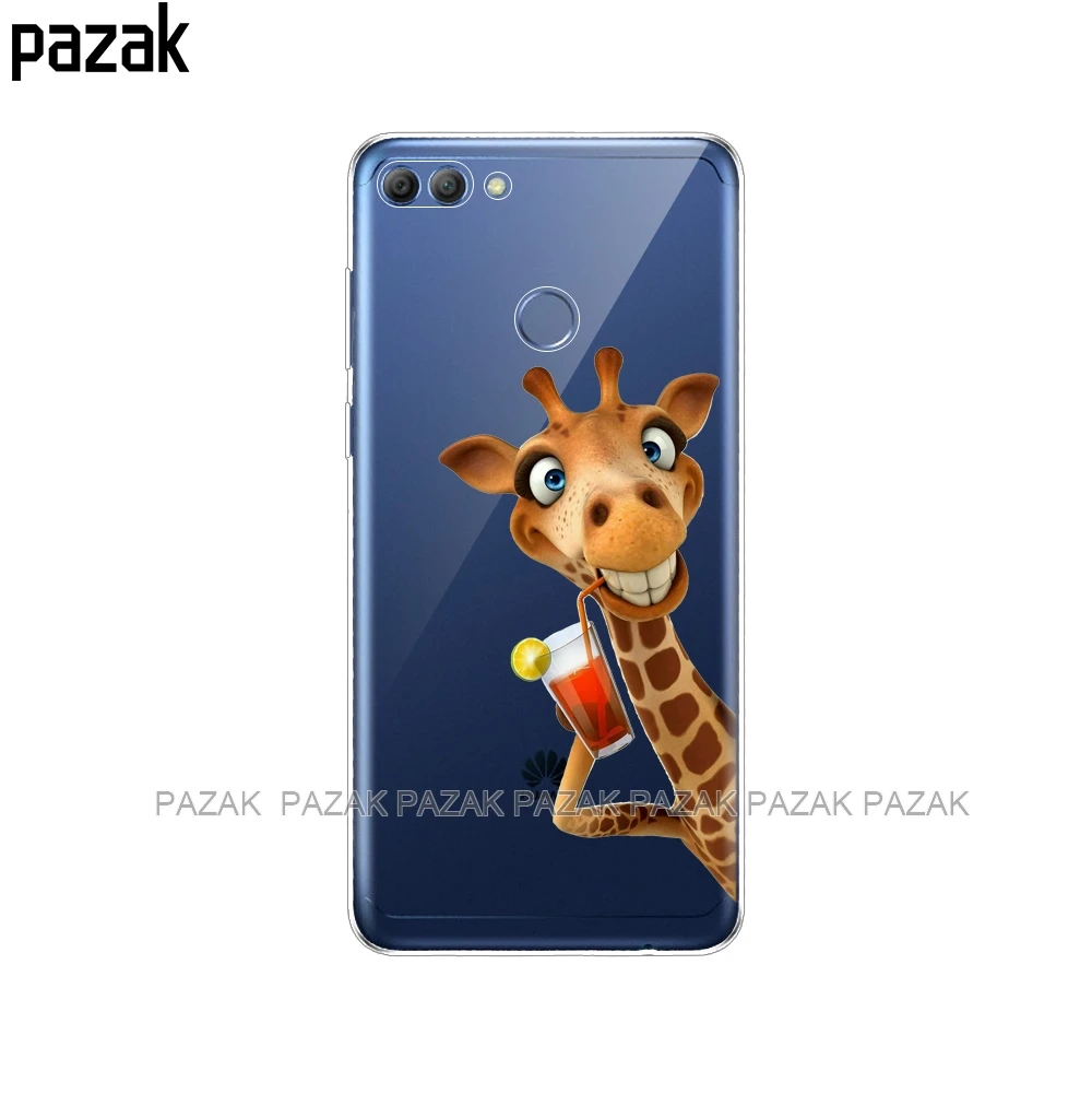 34499 Силиконовый чехол для телефона huawei p smart чехол Enjoy 7S чехол s для Psmart задняя крышка Полный 360 Защитный Мягкий ТПУ чехол Новинка - Цвет: 34499