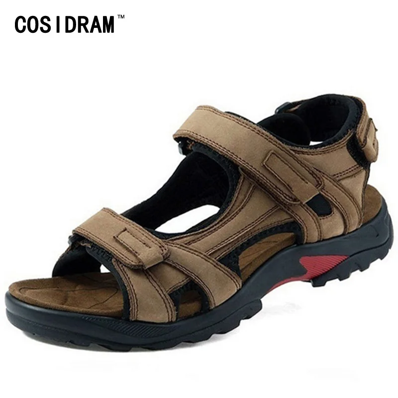 Сандалии мужские из натуральной кожи Классические босоножки Повседневная