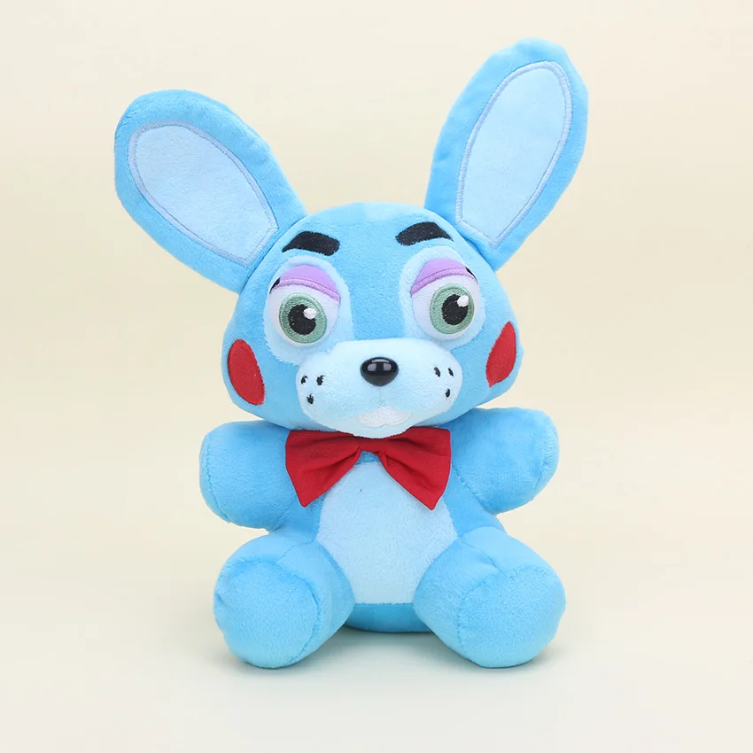 Toy bonnie 25cm 1" пять ночей Фредди Мягкие плюшевые игрушки FNAF Фредди Fazbear медведь лисица кролик Бонни и Чика Peluche Juguetes - Цвет: Toy bonnie 25cm