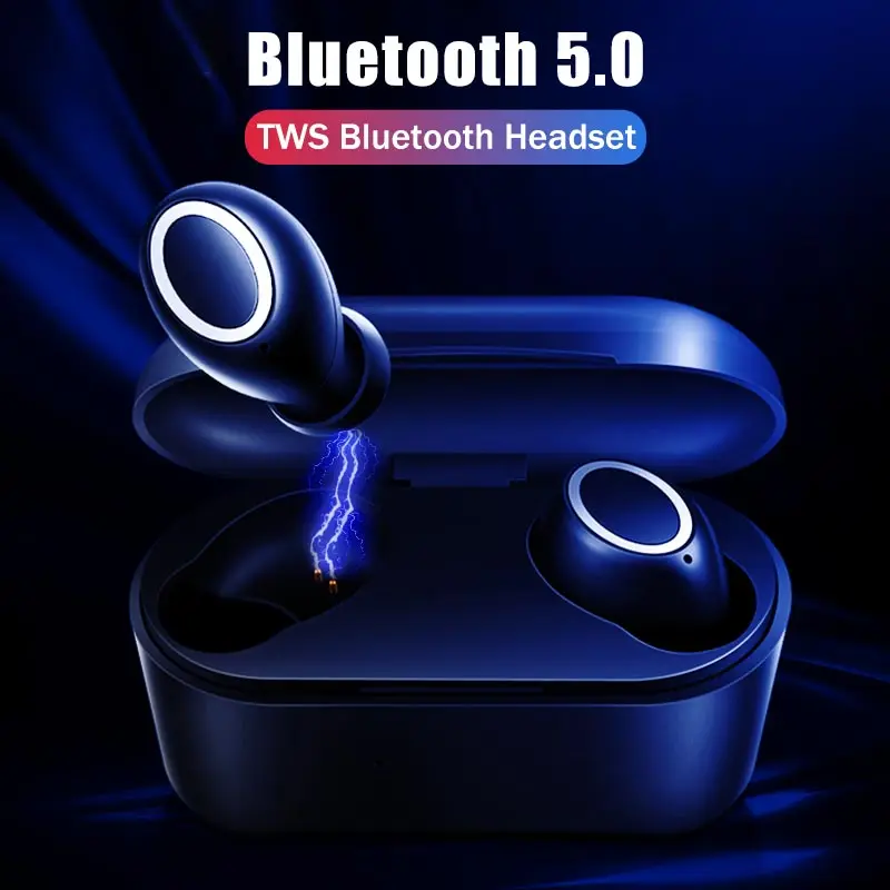 4D стерео звук Bluetooth V5.0 наушники Портативный вкладыши TWS с Беспроводной сенсорный