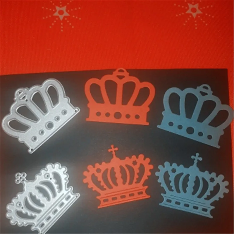 

2pcs Crown Metal Die Cuts Cutting Dies For DIY Scrapbooking Embossing Paper Cards Decorative Crafts