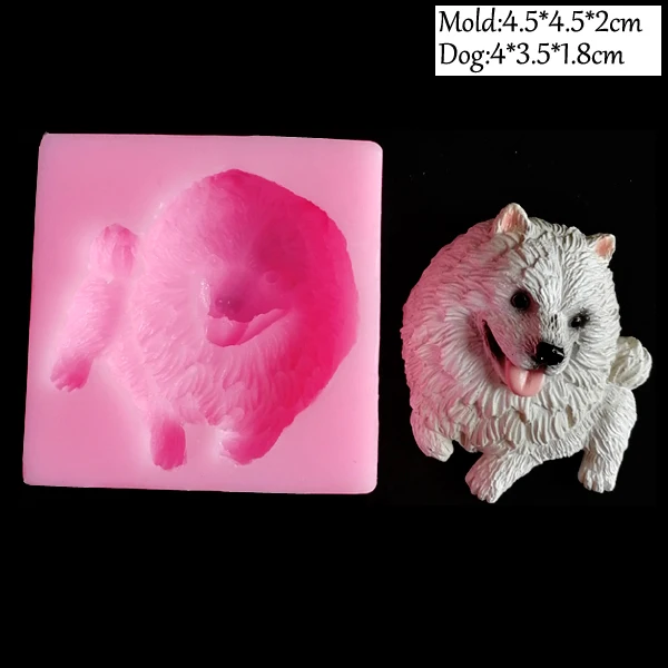 L 25 стилей, новинка, 3D силиконовая форма для мыла в виде милой собаки, формы для свечей, сделай сам, инструменты для украшения тортов из мастики, желе, конфеты, шоколад, полимер C340 - Цвет: L