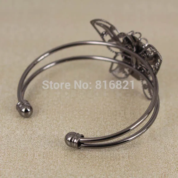 18x25 мм Овальный полый Φ лоток чистый кабошон филигранная фотография браслет