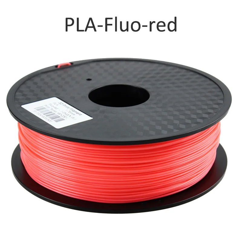 fluo red pla HUAFAST PLA нити для 3d принтера материалы 1,75 мм 1 кг/0,25 кг ABS 3D печать Ручка нити пластиковые детали подходят для creality - Цвет: fluo red pla