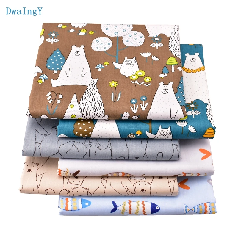 DwaIngY 6 шт./лот или 50x16 0 см/шт. хлопчатобумажная ткань для лоскутного шитья сделай