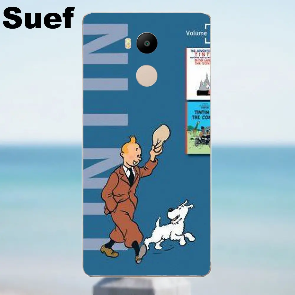 Suef Приключения тинтинтинтинс для Xiaomi Redmi 4 3 3S Pro Mi3 Mi4 Mi4i Mi4C Mi5 Mi5S Mi Max Note 2 TPU узоры |