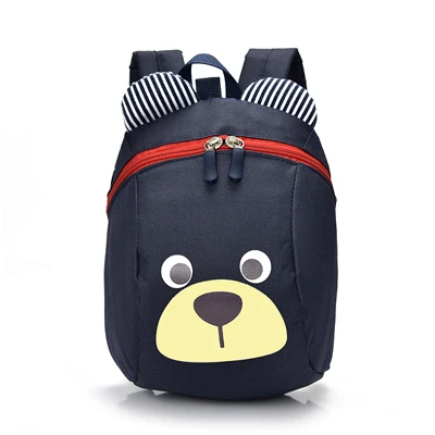 Navy blue Недостающий дизайн для детей, защита от потери, защита от скольжения, ремешок на запястье для ребенка, Регулируемый рюкзак с мультипликационным принтом для детей, защита от потери - Цвет: Navy blue