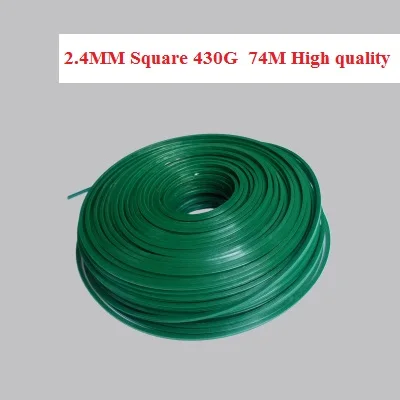 Top 2.4mm 430G Универсальная нейлоновая линия для резки травы, трос, кран N GO STRIMMER, головка для STIHL HUSQVARNA, Китайский кусторез, электрическая триммерная головка - Цвет: Top 2.4mm 430G