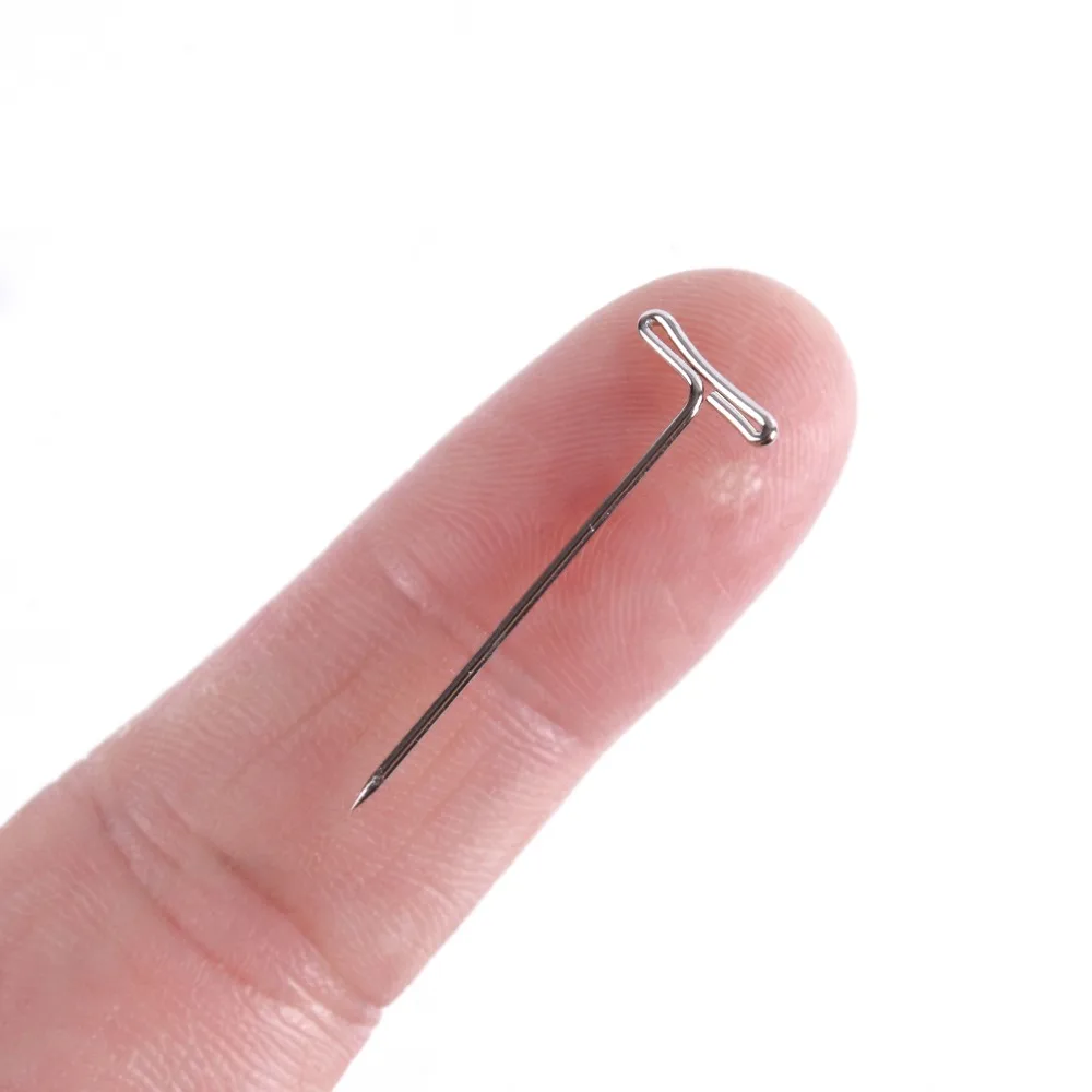 50 шт. T-PINS(25 мм) для парика на головка из вспененного материала стиль Т-образная игла бразильский индейский манекен тип головы швейная Парикмахерская
