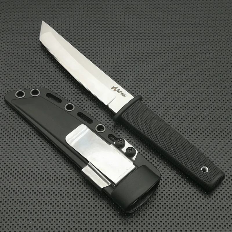 DuoClang Cold Tanto нож с фиксированным лезвием Kydex оболочка 440 стальное лезвие охотничьи армейские тактические ножи инструменты для выживания