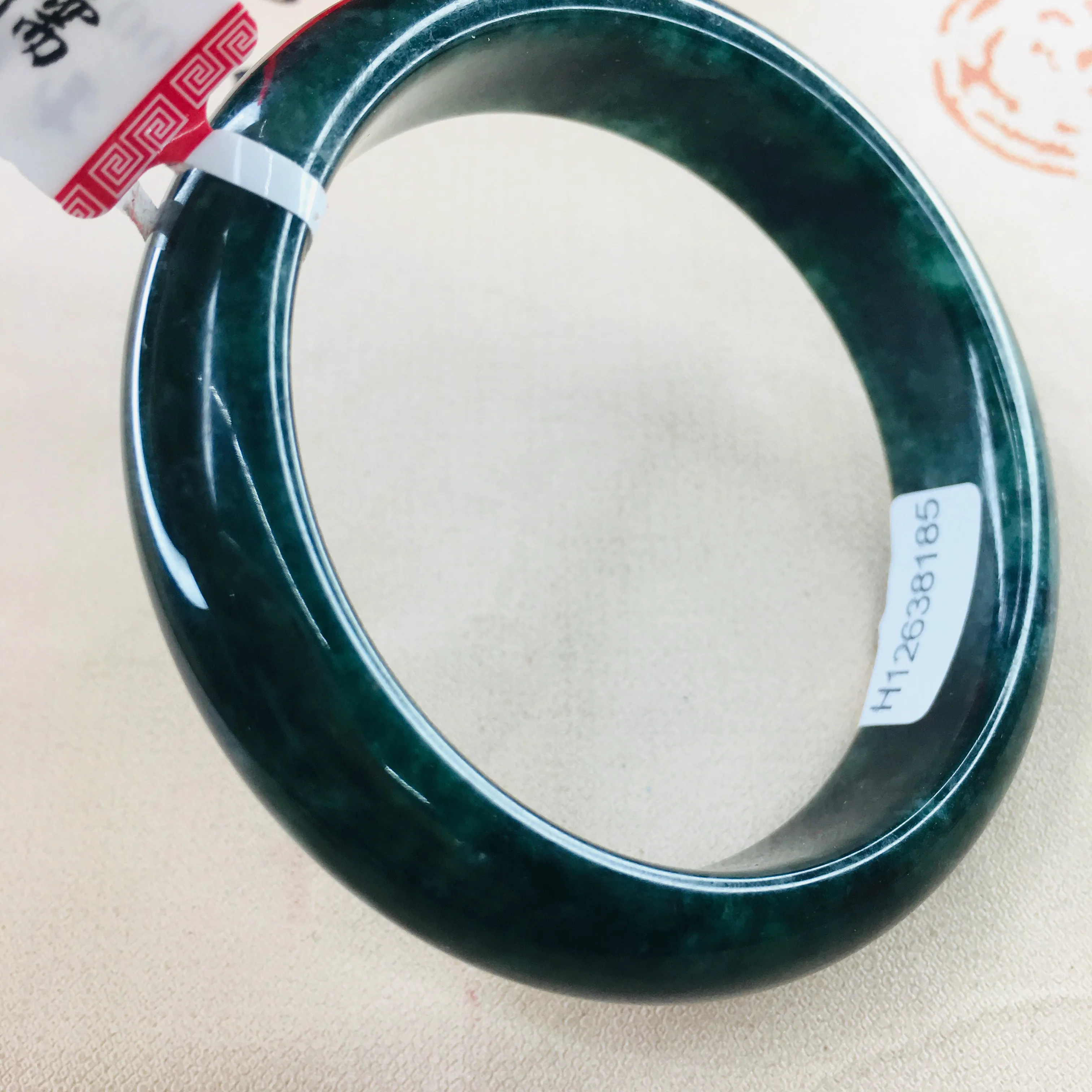 Zheru ювелирные изделия чистый натуральный жадеитовый браслет Натуральный Темный