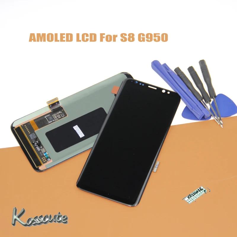 Для Samsung S8 LCD Замена для SAMSUNG Galaxy G950 G950F Дисплей lcd сенсорный экран дигитайзер