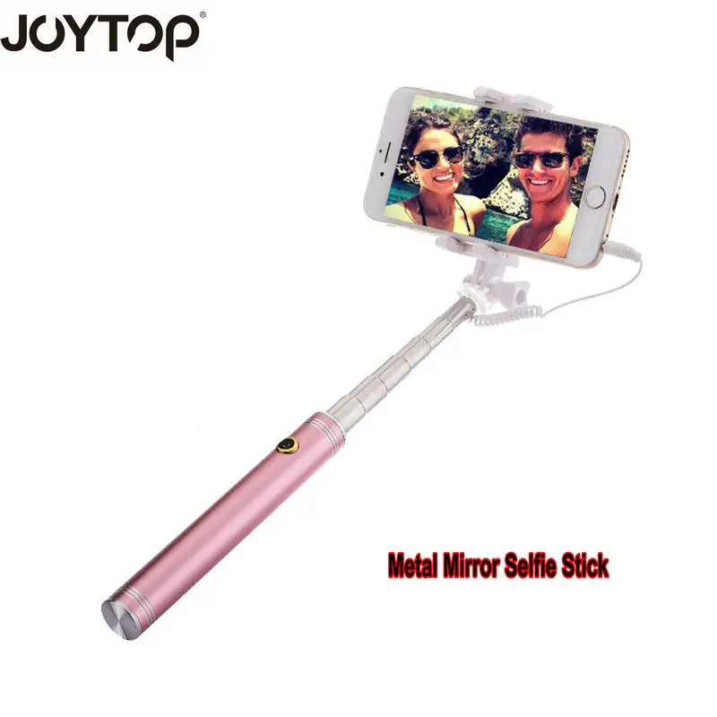 Мини селфи Палка с кнопкой проводная 3 5 мм металлическая универсальная палка Mirro